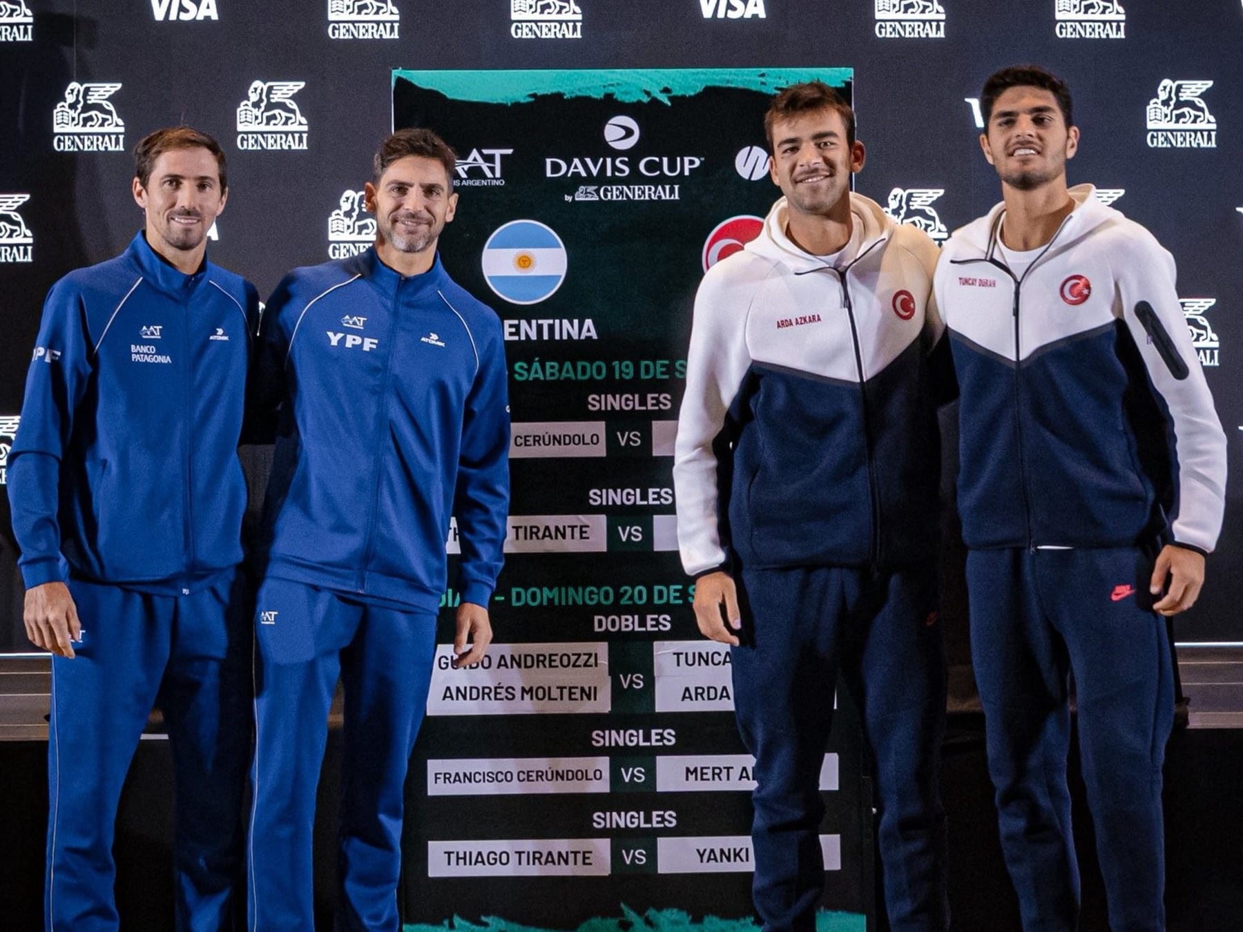 A un paso: Argentina se pone el overol y va por el golpe final ante Turquía en la Davis