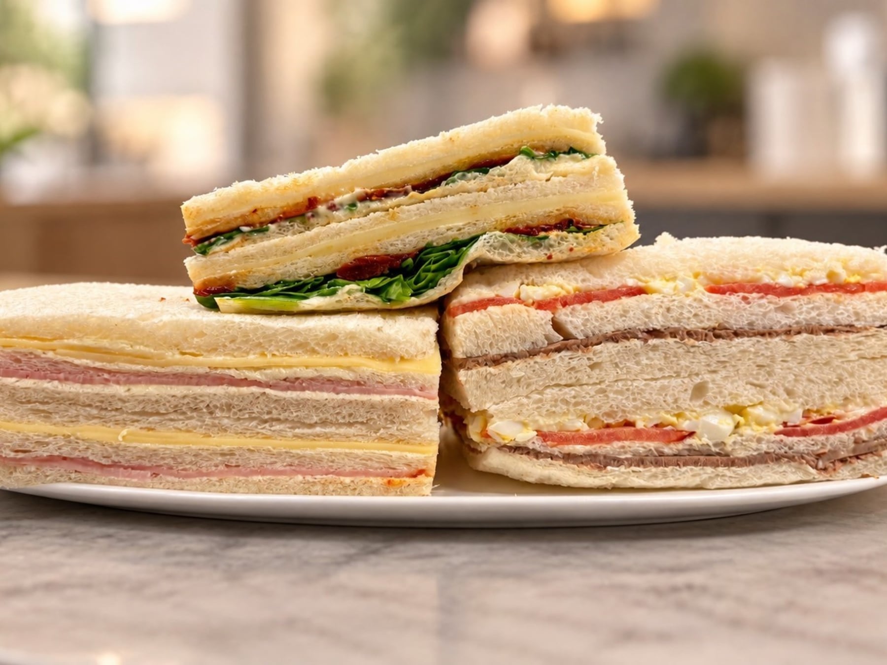 Sándwiches de miga: la pulseada de los triples de jamón y queso en cinco confiterías porteñas