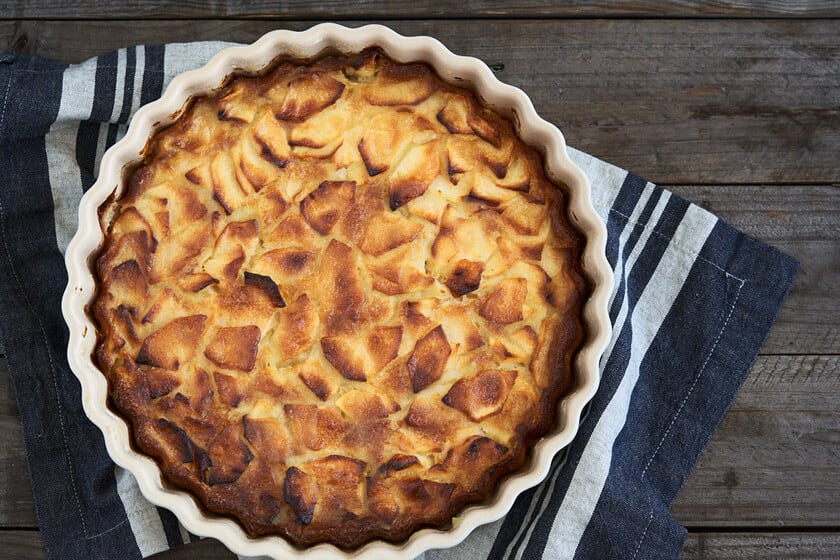 Manzana adentro y arriba: una tarta exprés que se cocina en media hora