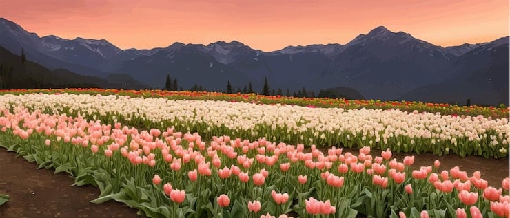 Trevelin se viste de colores: el campo de tulipanes de Chubut abre sus tranqueras y yo ya estoy armando la valija