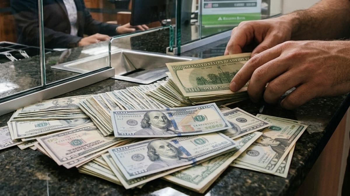 El dólar oficial y el blue se alinean en $1540 para la venta, mientras el riesgo país se sostiene en 579 puntos