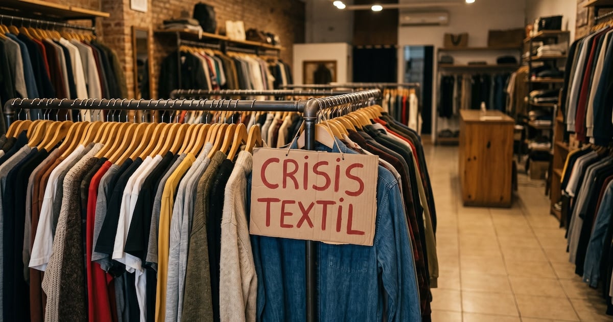 La industria textil argentina registró en julio la peor utilización de su capacidad instalada en casi tres años