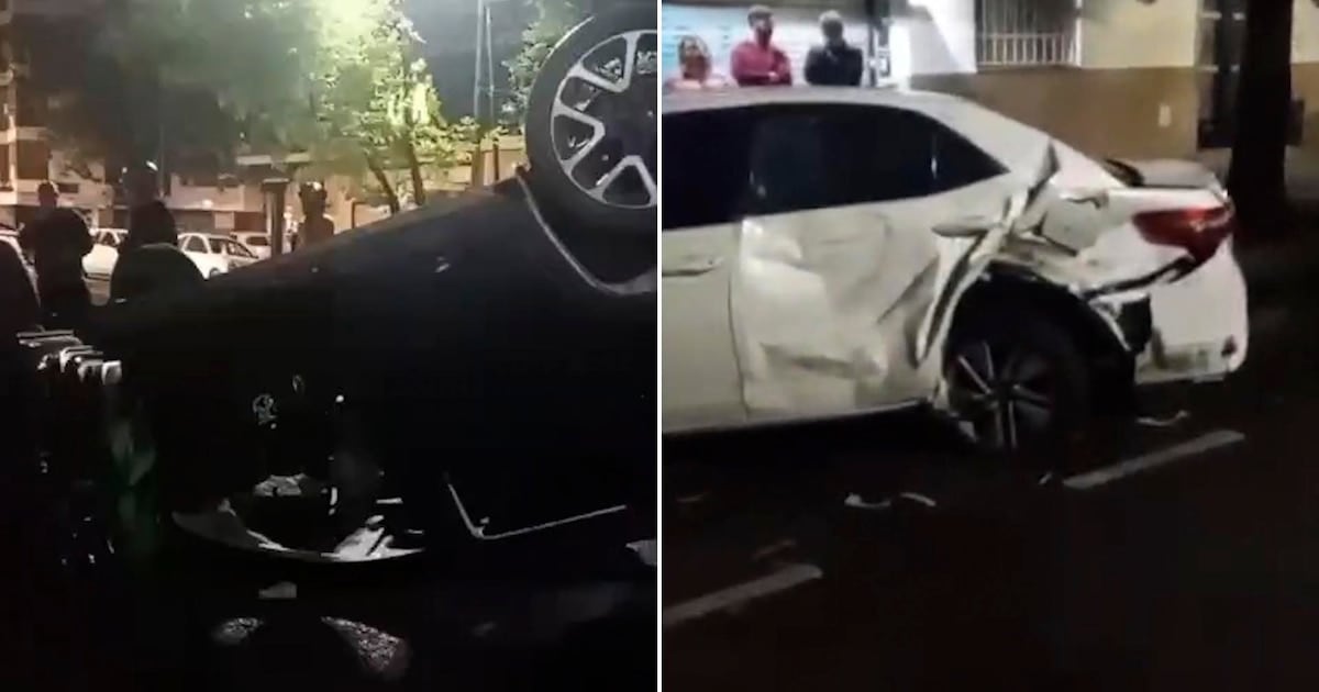 Una conductora con 1,79 gramos de alcohol por litro volcó en Alberdi y dejó cinco personas hospitalizadas