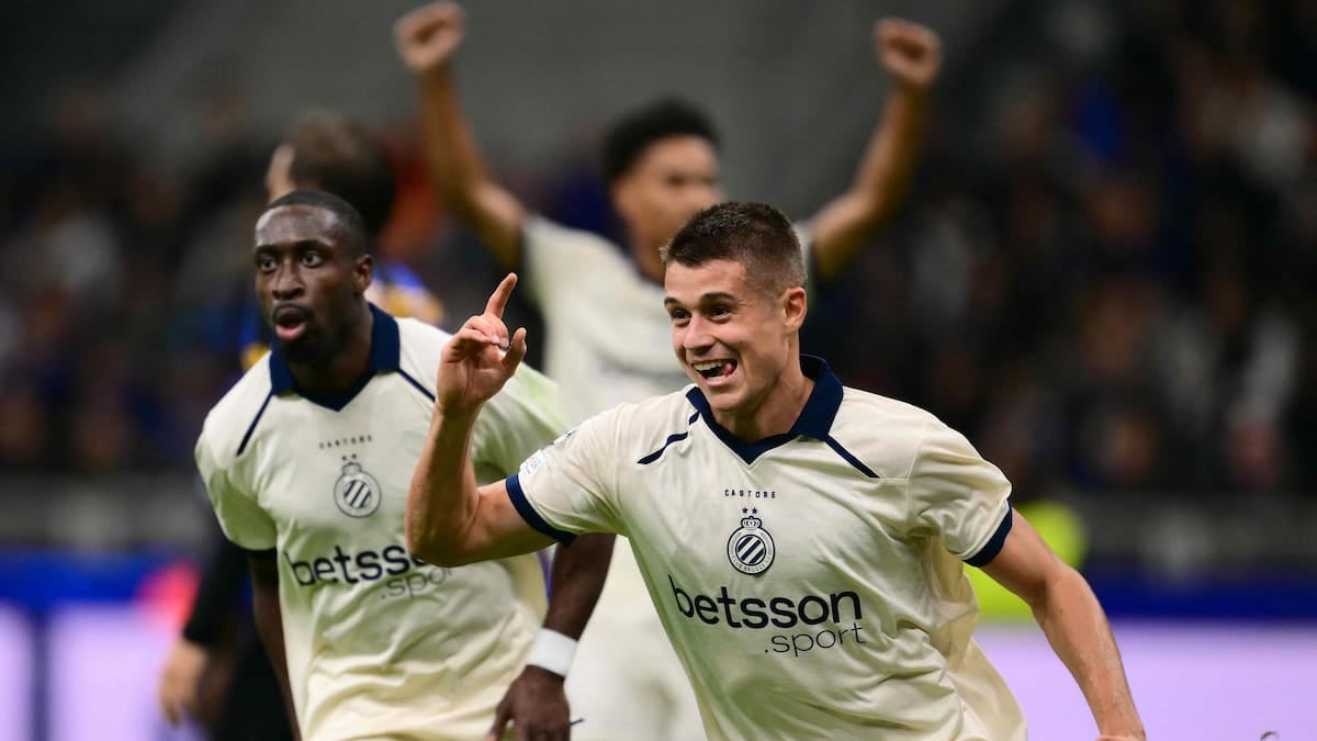 Champions League: el Brujas de Tresoldi hizo triplete en San Siro y dejó al Inter sin respuestas