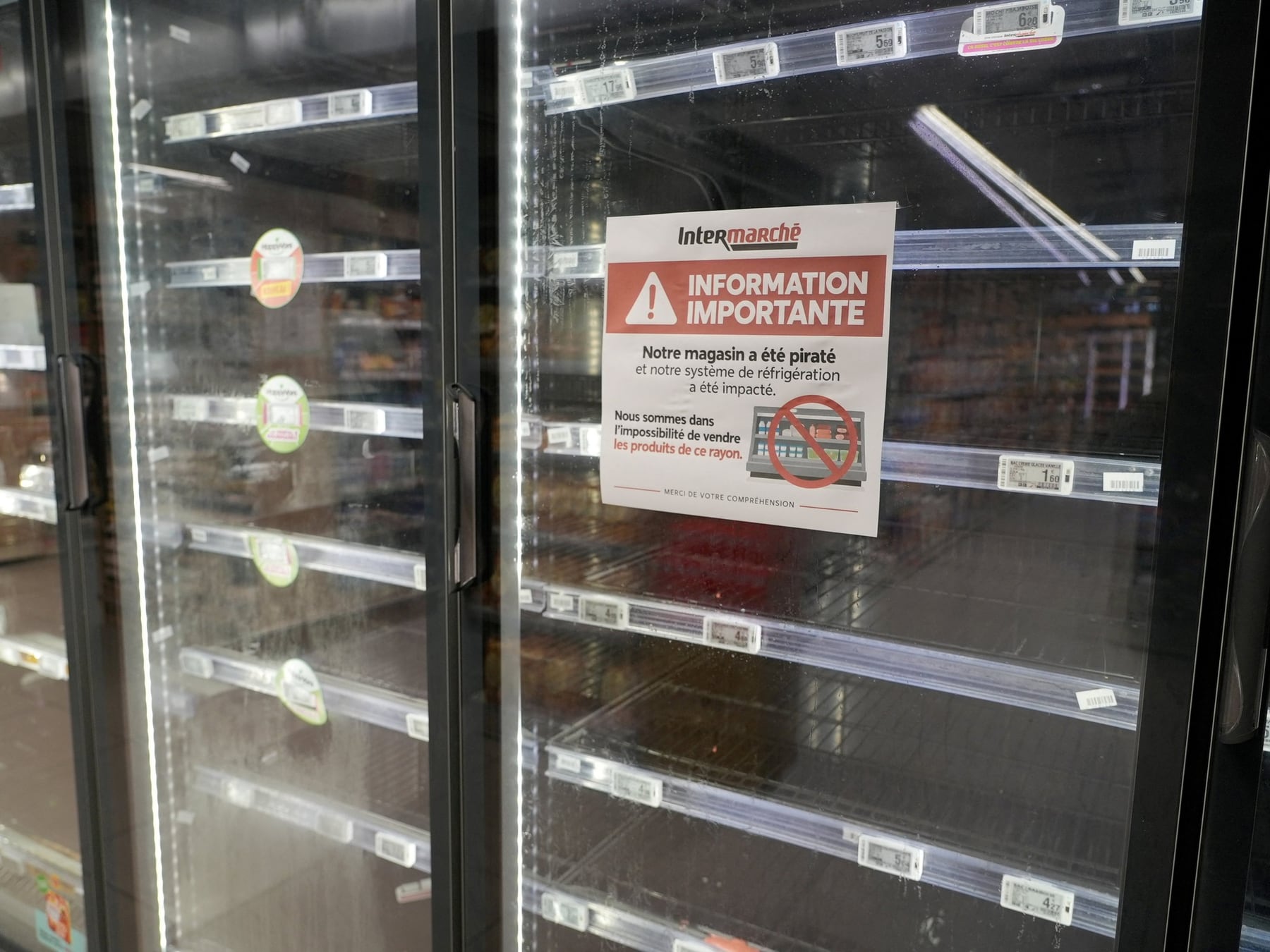Un ciberataque a 350 supermercados franceses expone la fragilidad de los controladores de frío industrial