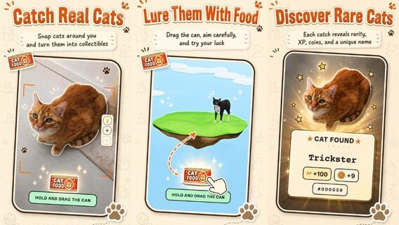 CatchCat: cada gato del barrio puede terminar en tu álbum
